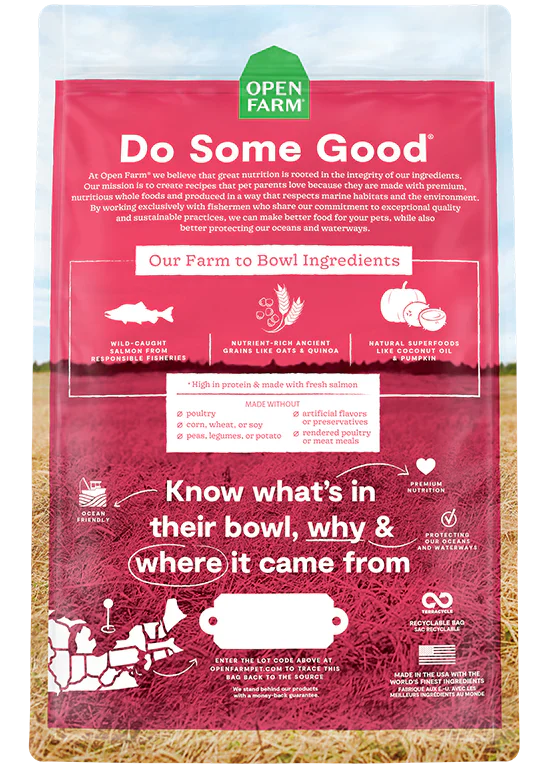 Open Farm | Wild Caught Salmon & Ancient Grains | Dry Dog Food Near Me Markham | ARMOR THE POOCH